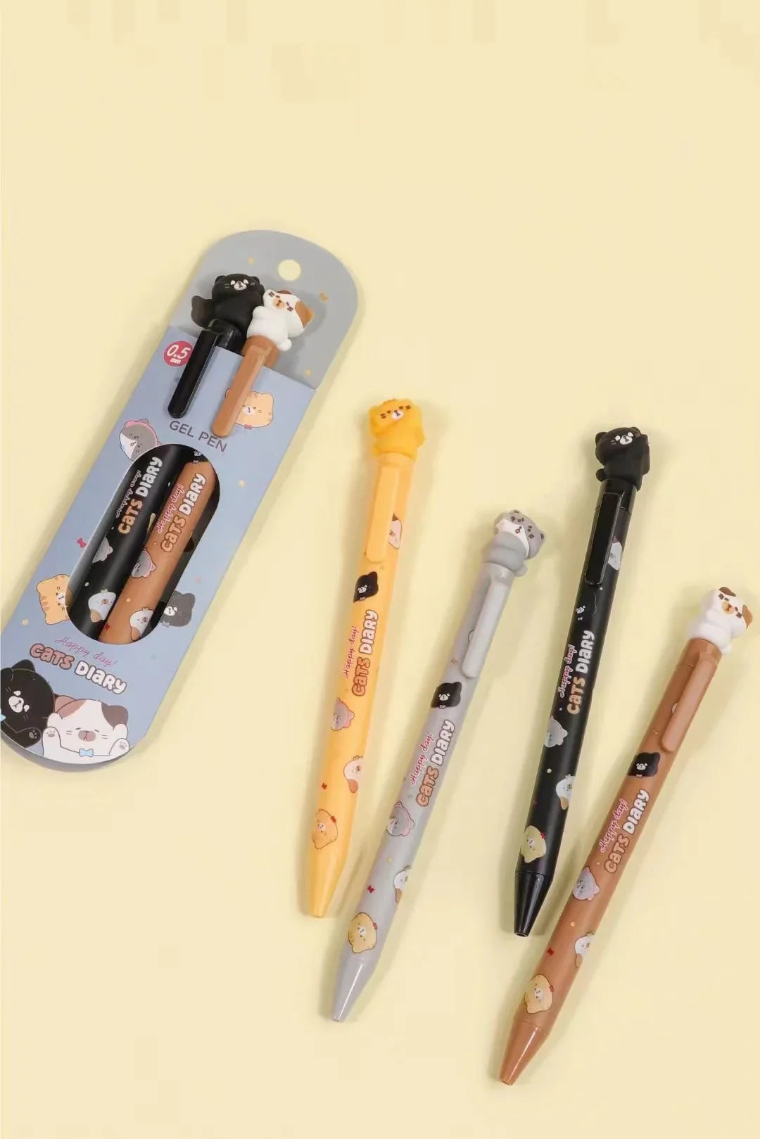 Cat Diary Double Gel Pen