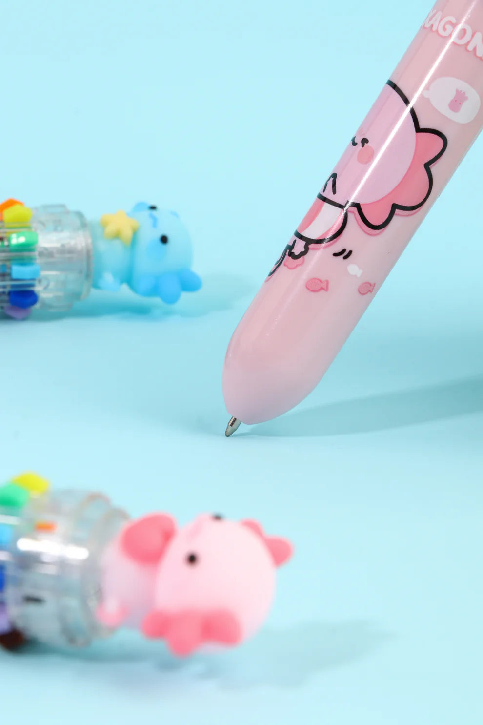 Axolotl 10-Color Retractable Ball Point Pen