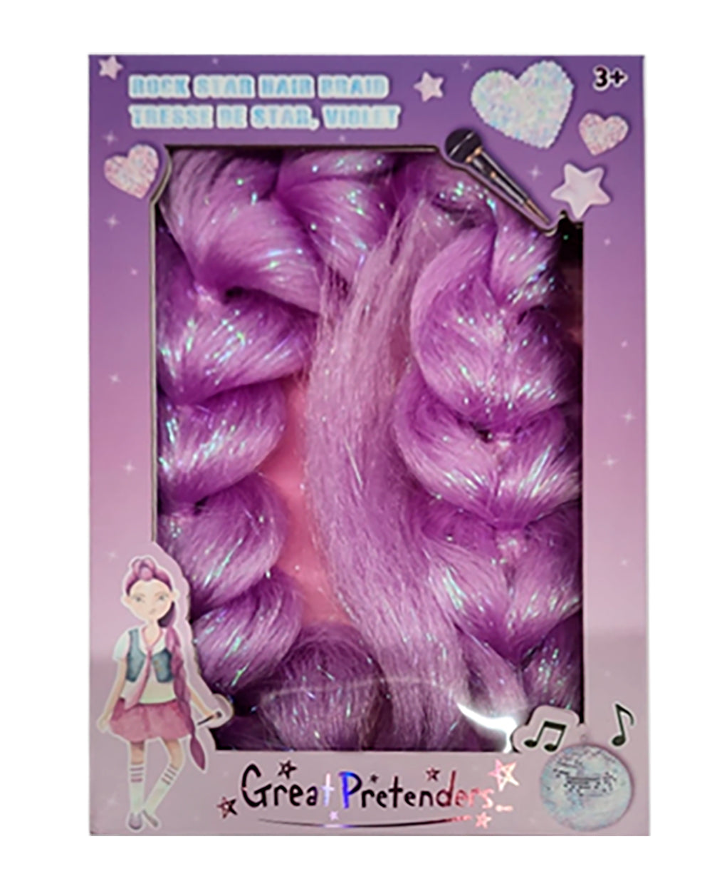 Rock Star Hair Braid - Purple | Great Pretenders