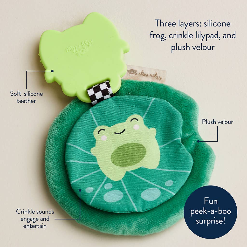Sweetie Crinkle™ Frog Teether | Itzy Ritzy