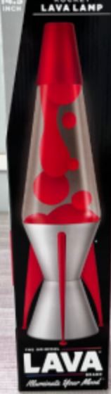 14.5" Lava Lamp Astrosurge Rocket Red/Clear | Schylling - LOCAL PICKUP ONLY