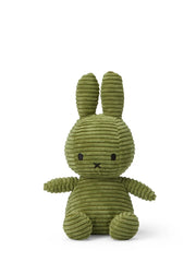 Miffy ECO Corduroy Olive Green - 9" | Bon Ton Toys