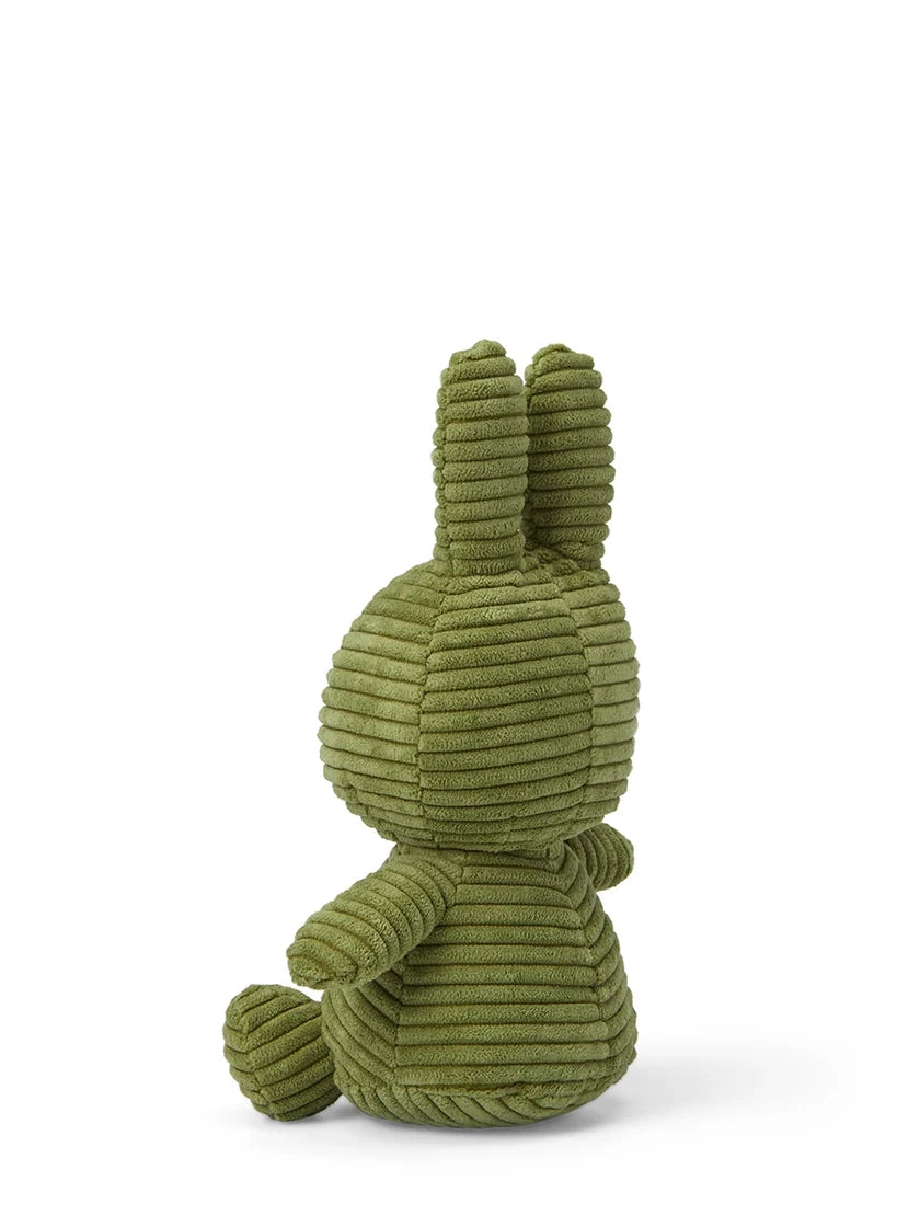 Miffy ECO Corduroy Olive Green - 9" | Bon Ton Toys