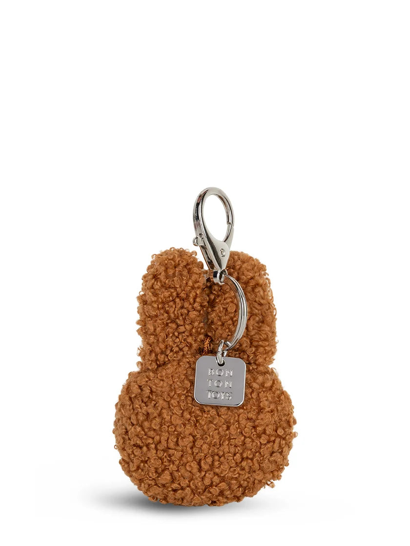 Miffy Flat Keychain ECO Tiny Teddy Cinnamon - 4" | Bon Ton Toys