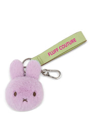Miffy ECO Fuzzy Lilac Bag Charm - 4.5" | Bon Ton Toys