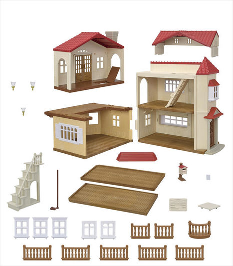 Red Roof Country Home Husky Girl Gift Set - Secret Attic Playroom  | Calico Critters - LOCAL PICK UP ONLY