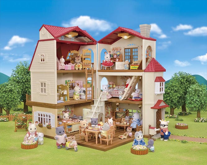 Red Roof Country Home Husky Girl Gift Set - Secret Attic Playroom  | Calico Critters - LOCAL PICK UP ONLY