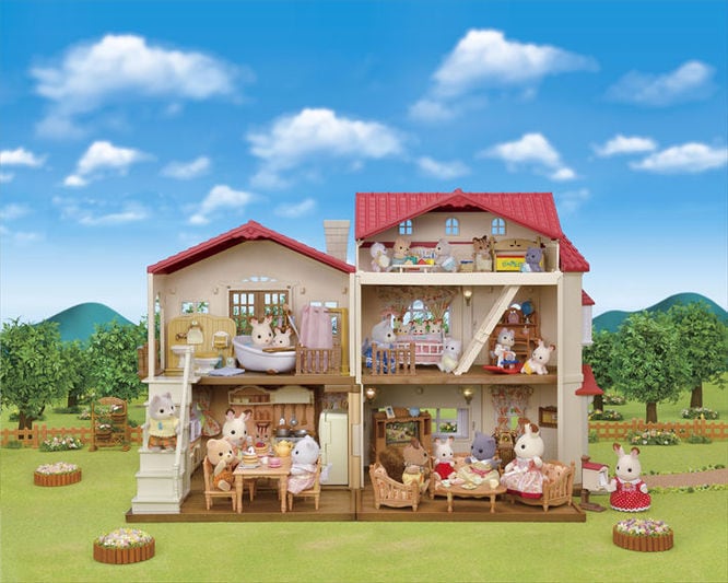 Red Roof Country Home Husky Girl Gift Set - Secret Attic Playroom  | Calico Critters - LOCAL PICK UP ONLY