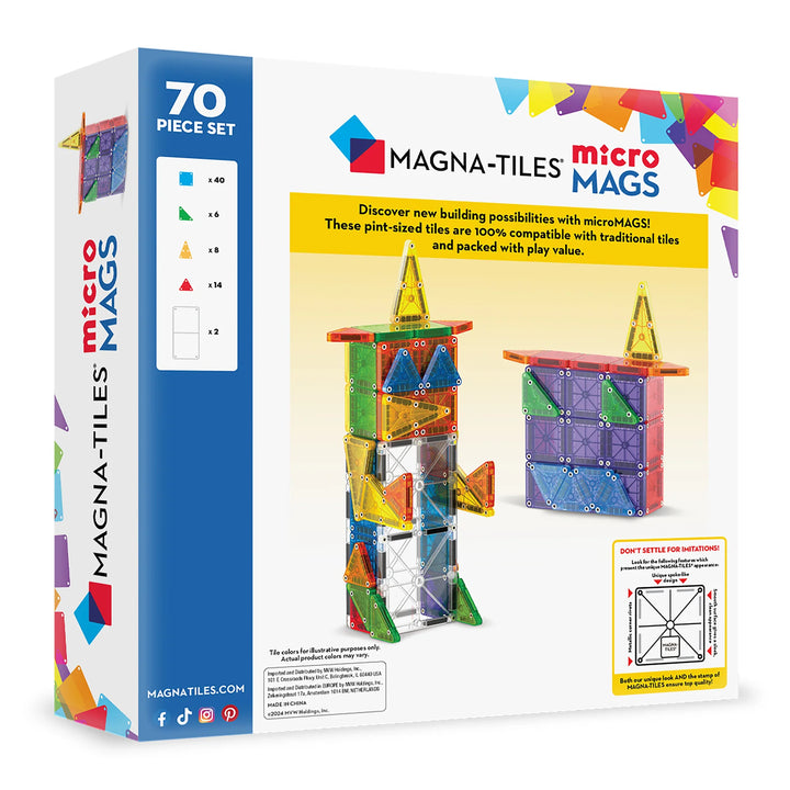 microMAGS™ 70 Piece Set | Magna-Tiles - LOCAL PICKUP ONLY