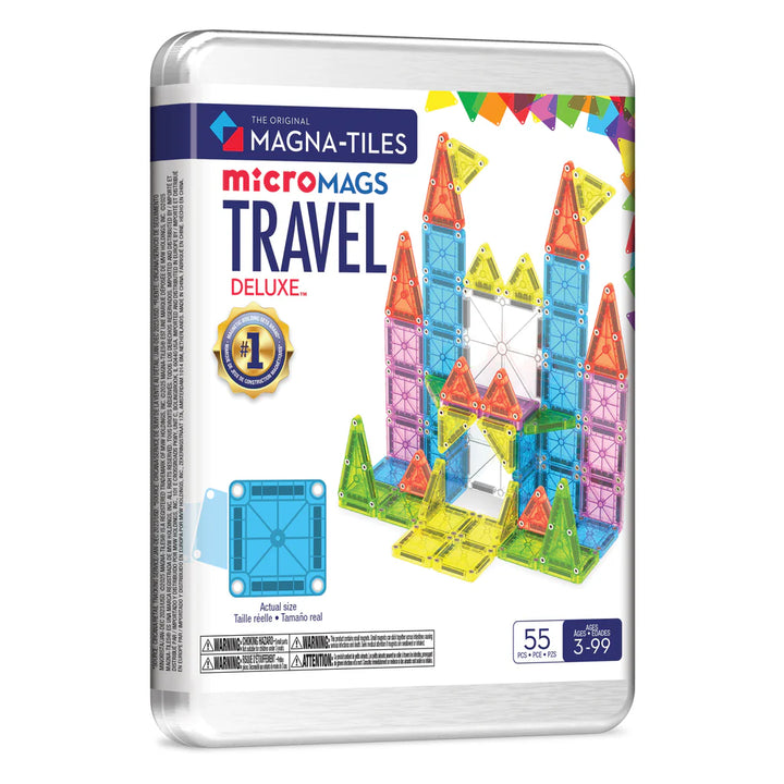 microMAGS 55-Piece Deluxe Travel Set | Magna-Tiles