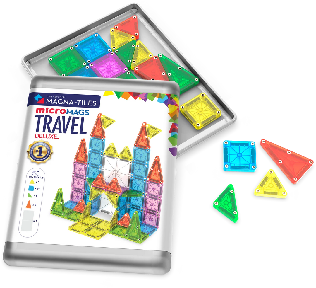 microMAGS 55-Piece Deluxe Travel Set | Magna-Tiles