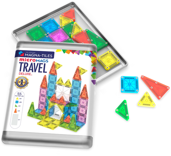 microMAGS 55-Piece Deluxe Travel Set | Magna-Tiles