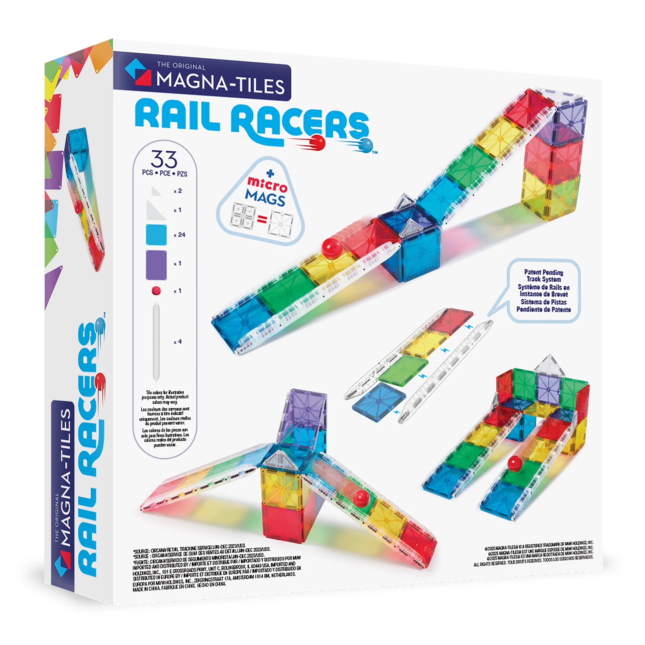 Rail Racers 33-Piece Set | Magna-Tiles®  - LOCAL PICK UP ONLY