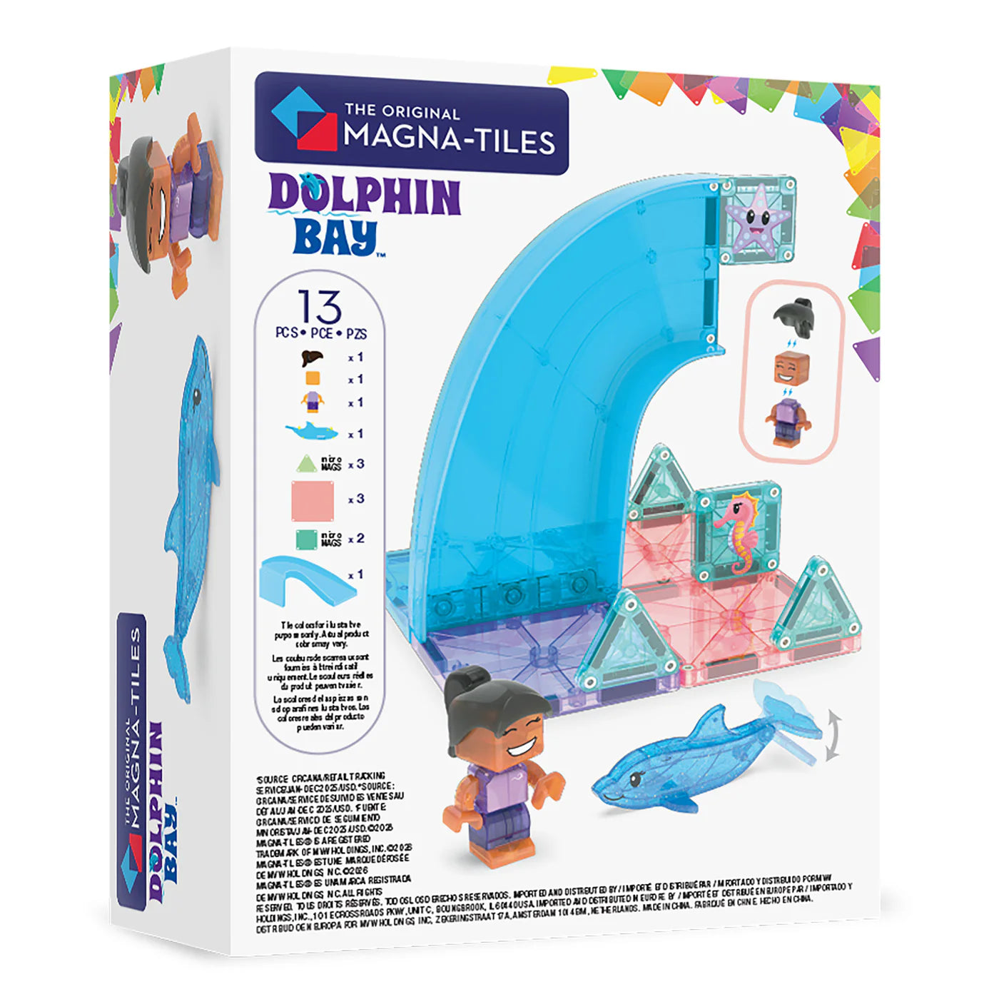 Dolphin Bay 13-Piece Set | Magna-Tiles