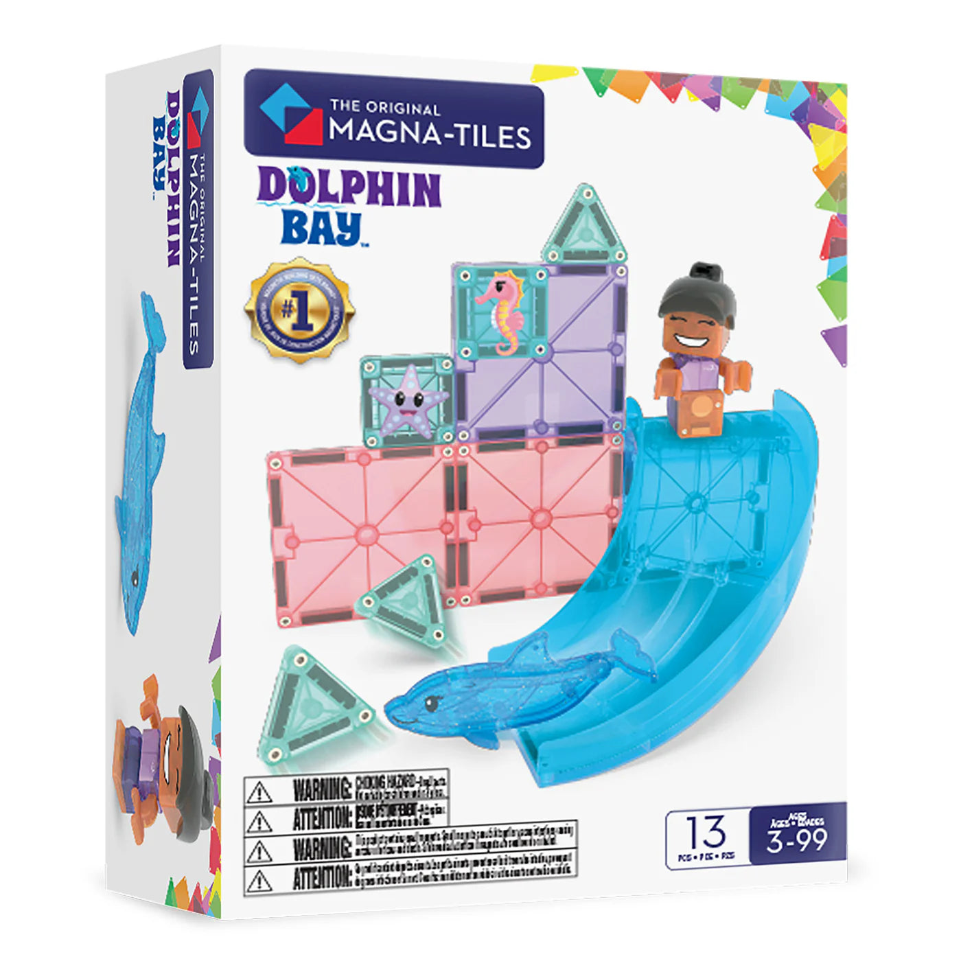 Dolphin Bay 13-Piece Set | Magna-Tiles