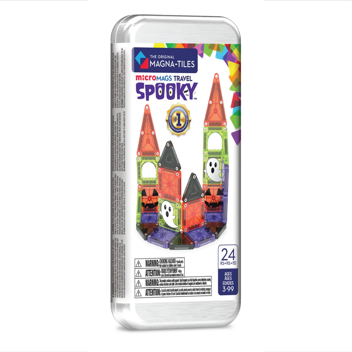 microMAGS Spooky 24 Piece Travel Set | Magna-Tiles
