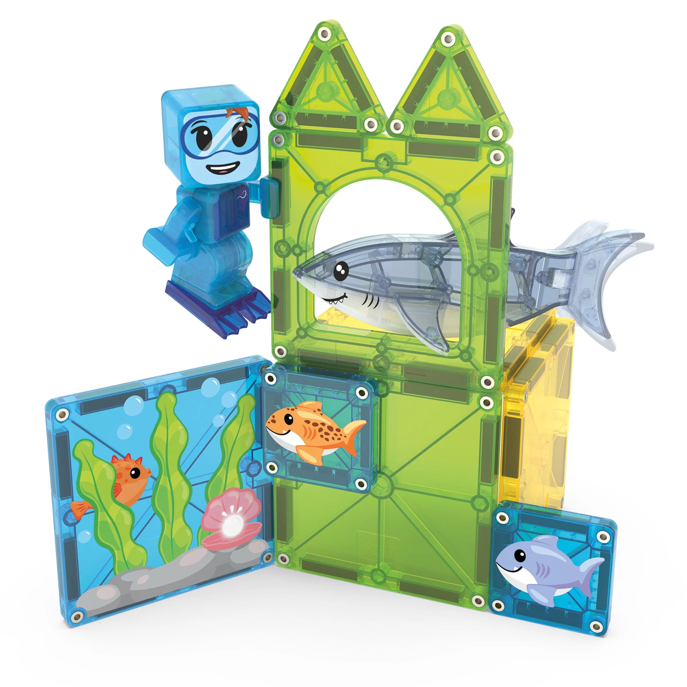 Shark Dive 13-Piece Set | Magna-Tiles