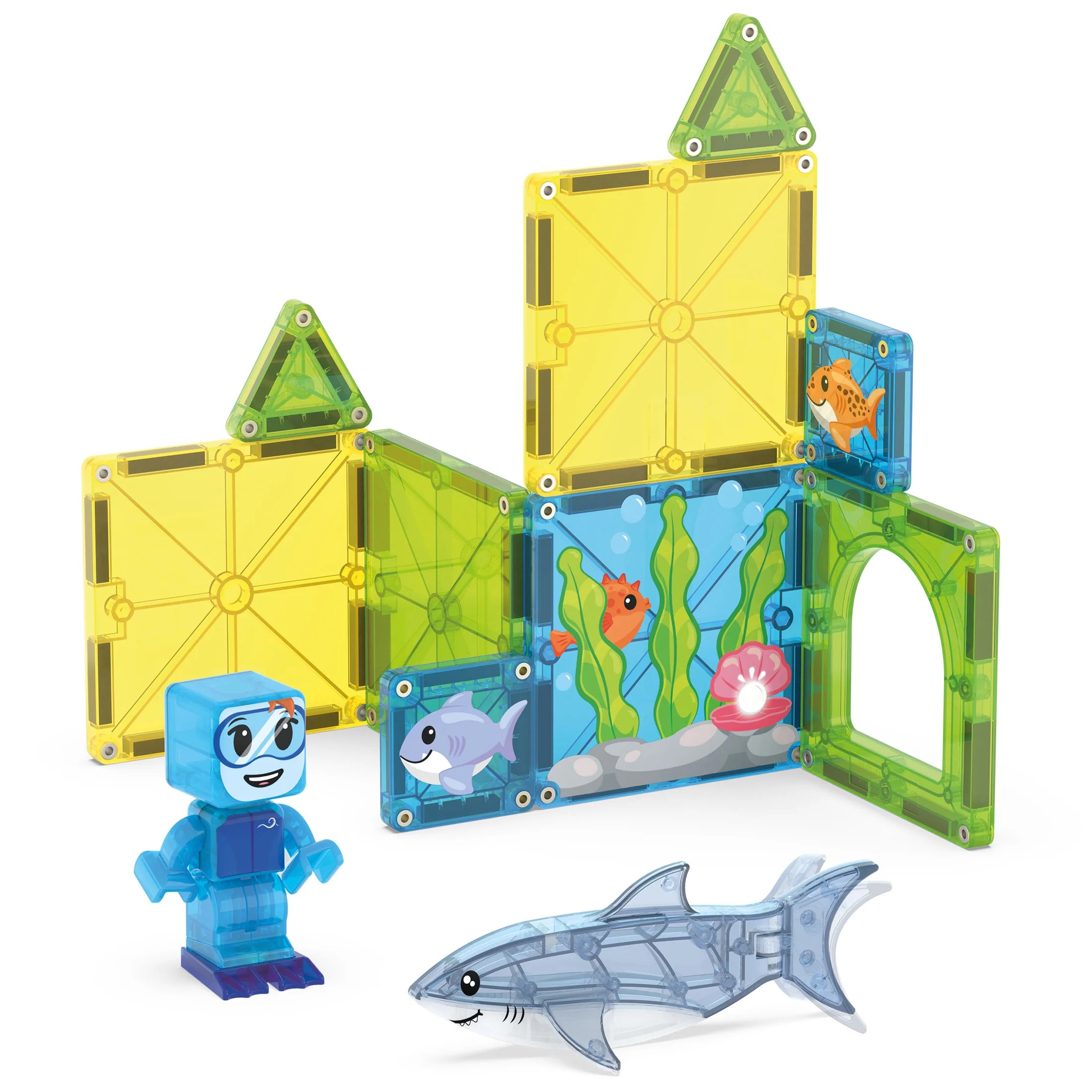 Shark Dive 13-Piece Set | Magna-Tiles