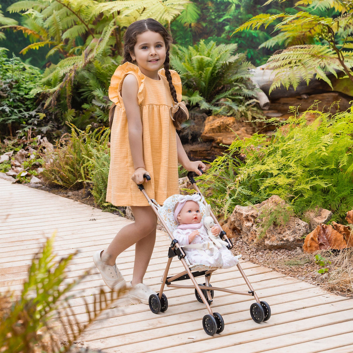 Bonbebé Doll Umbrella Stroller - Mustard Collection | JC Toys - LOCAL PICKUP ONLY