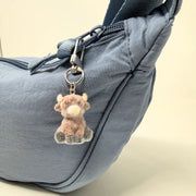 Highland Flocked Cow Keychain | Rainbow Unicorn Birthday Surprise