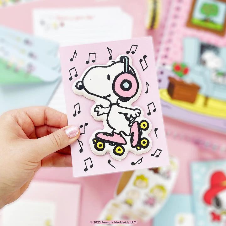 Skatin' Snoopy Bp Greeting Card | Pipsticks