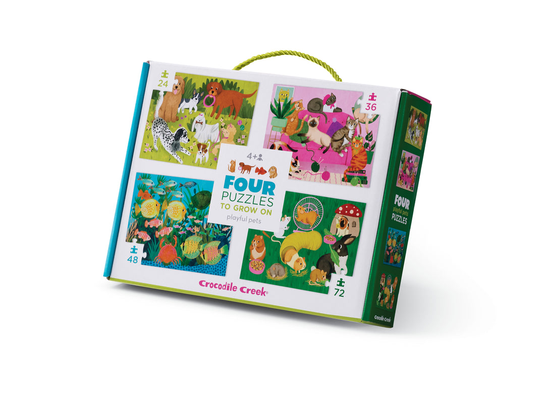 Four Puzzles: Playful Pets | Crocodile Creek
