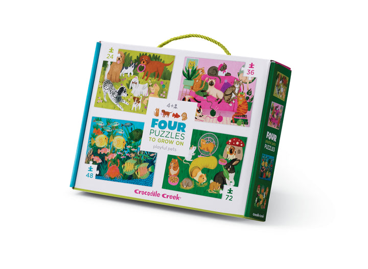 Four Puzzles: Playful Pets | Crocodile Creek