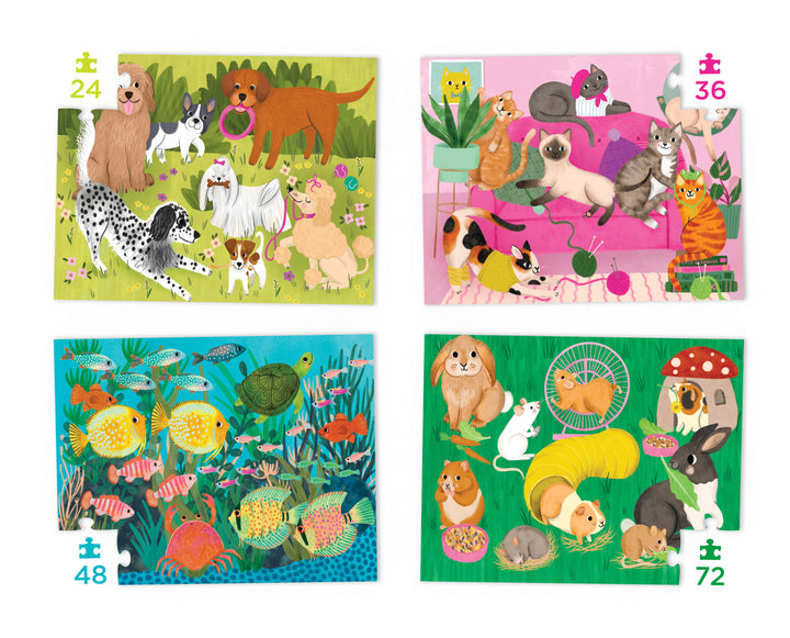 Four Puzzles: Playful Pets | Crocodile Creek
