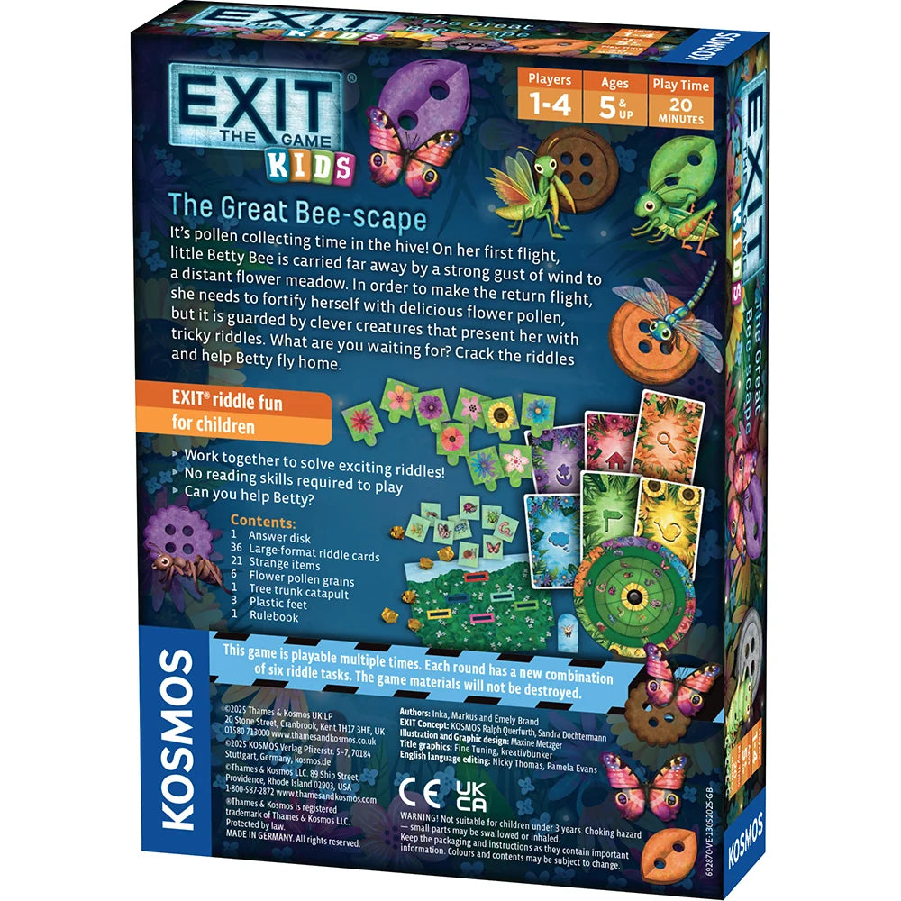 EXIT: The Game - Kids - The Great Bee-Scape | Thames & Kosmos