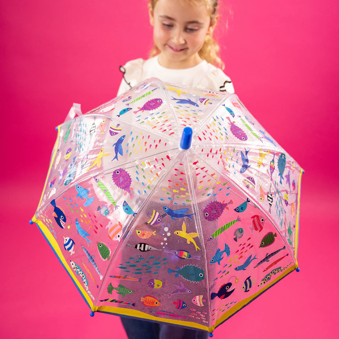 Ocean Transparent Color Changing Umbrella  | Floss and Rock- LOCAL PICK UP ONLY