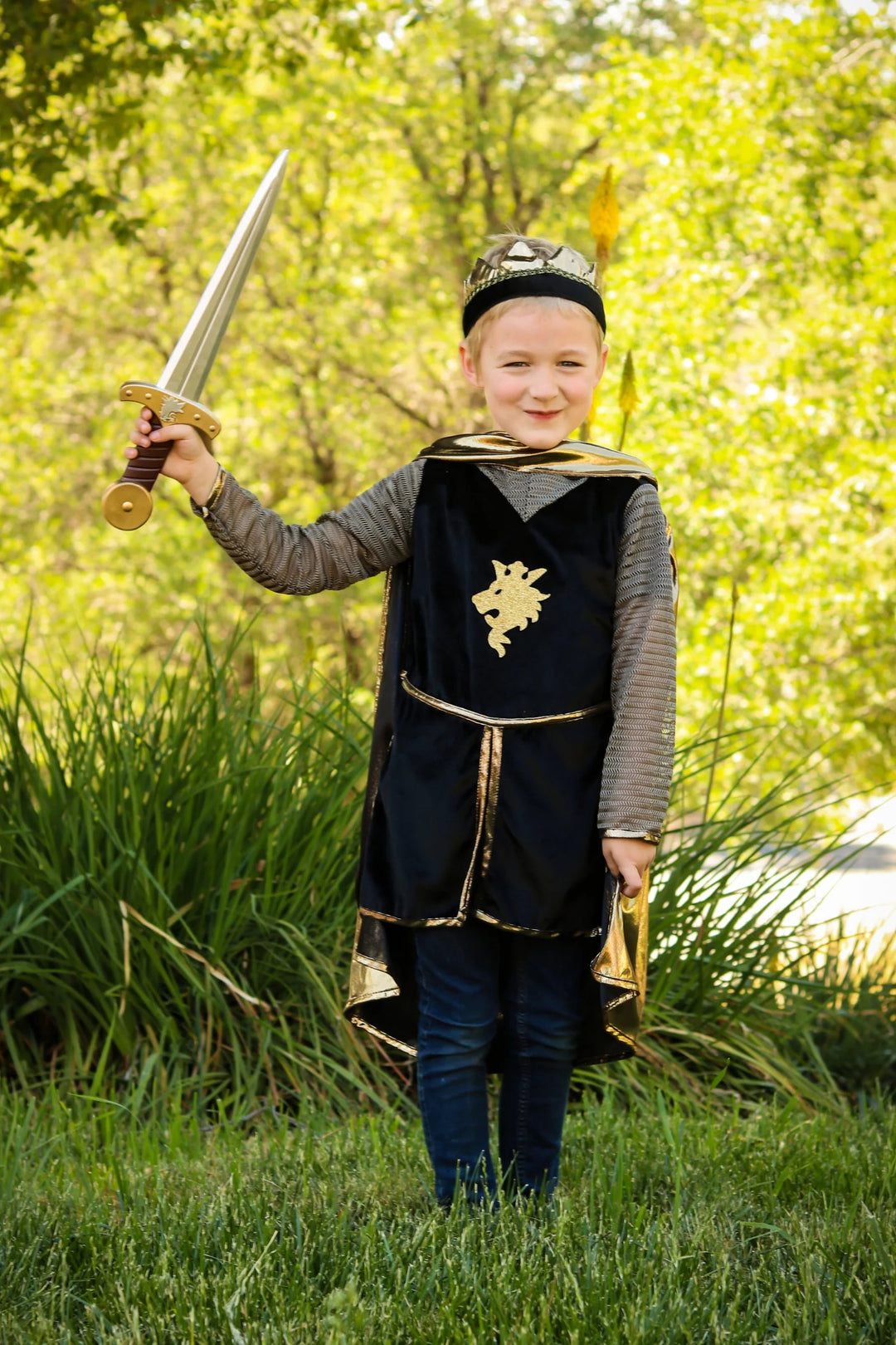 Great Pretenders GOlden Knight with Tunic, Cape & Crown Great Pretenders GOlden Knight with Tunic, Cape & Crown