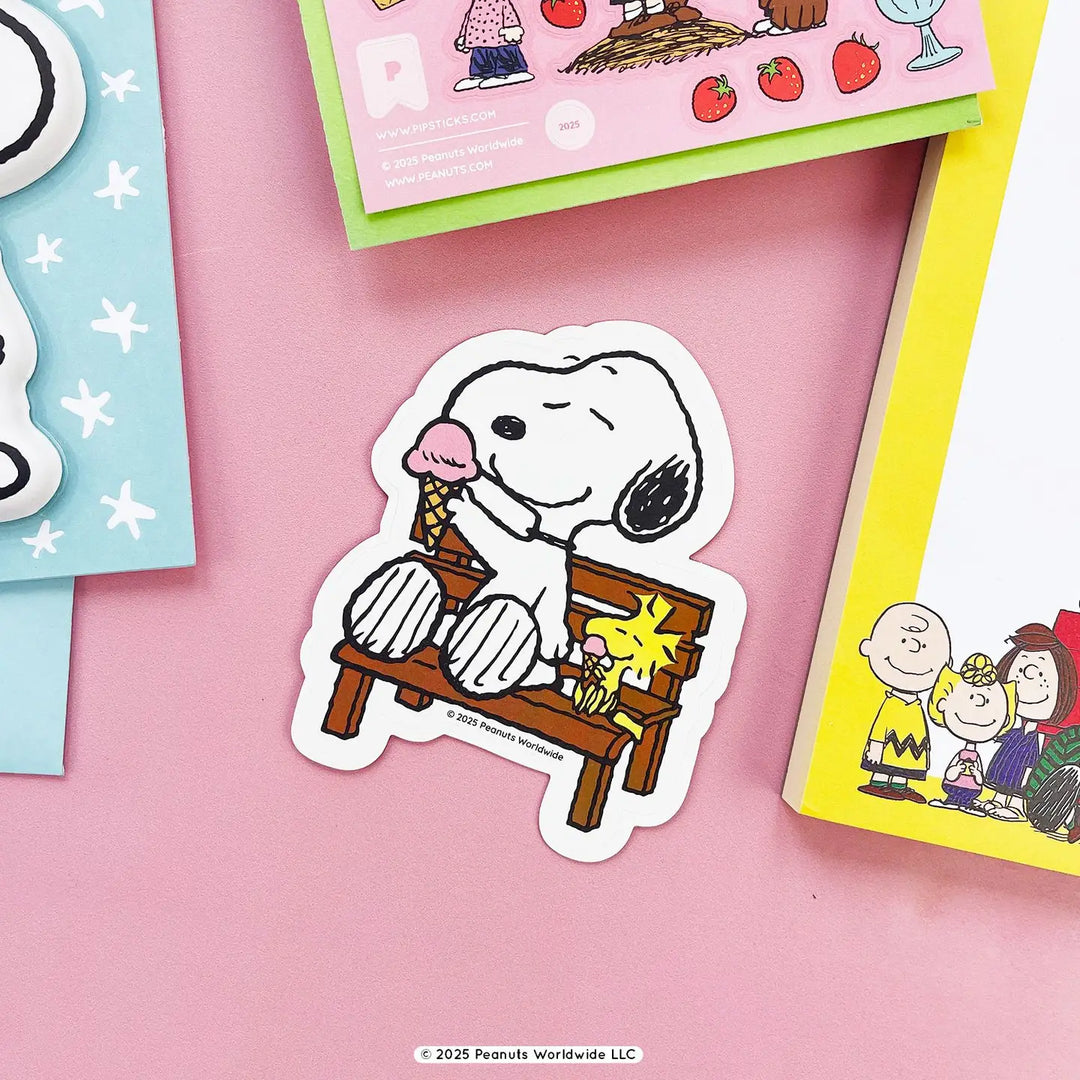 Peanuts Ice Cream Scratch 'n Sniff (2ct) Stickers | Pipsticks