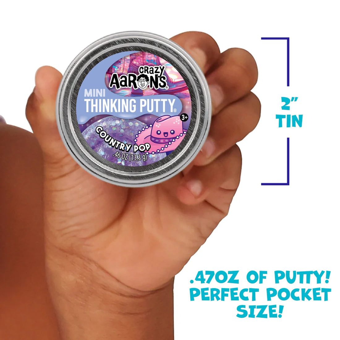 Mini Country Pop - 2" Thinking Putty Tin | Crazy Aarons
