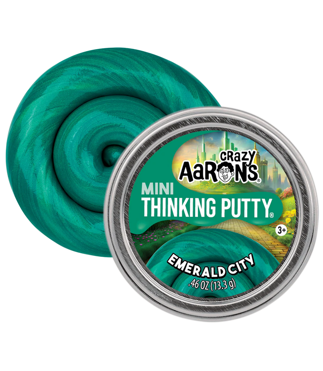 Mini Emerald City - 2" Thinking Putty Tin | Crazy Aaron's