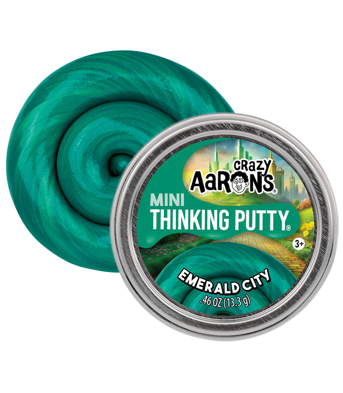 Mini Emerald City - 2" Thinking Putty Tin | Crazy Aaron's