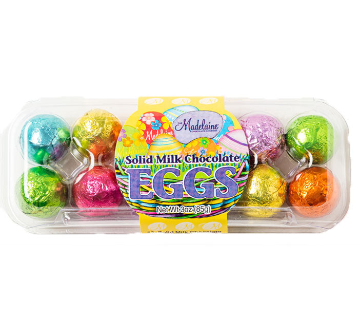 Madelaine Egg Crate  - Milk Chocolate Eggs in Foil