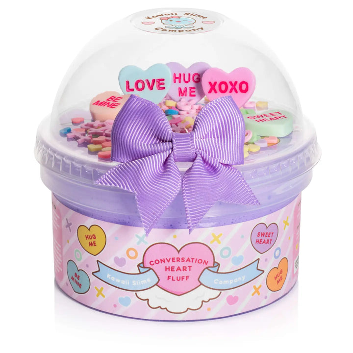 Conversation Heart Fluff Signature Dome™ Slime | Kawaii Slime Company