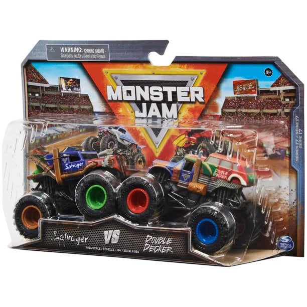 Monster Jam 1:64 Grave Digger Monster Truck, See-Thru Crew Series