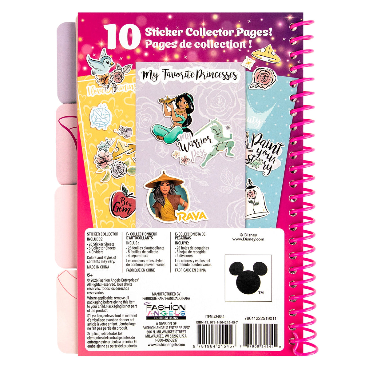 Disney Princess 1000+ Sticker Book | Fashion Angels