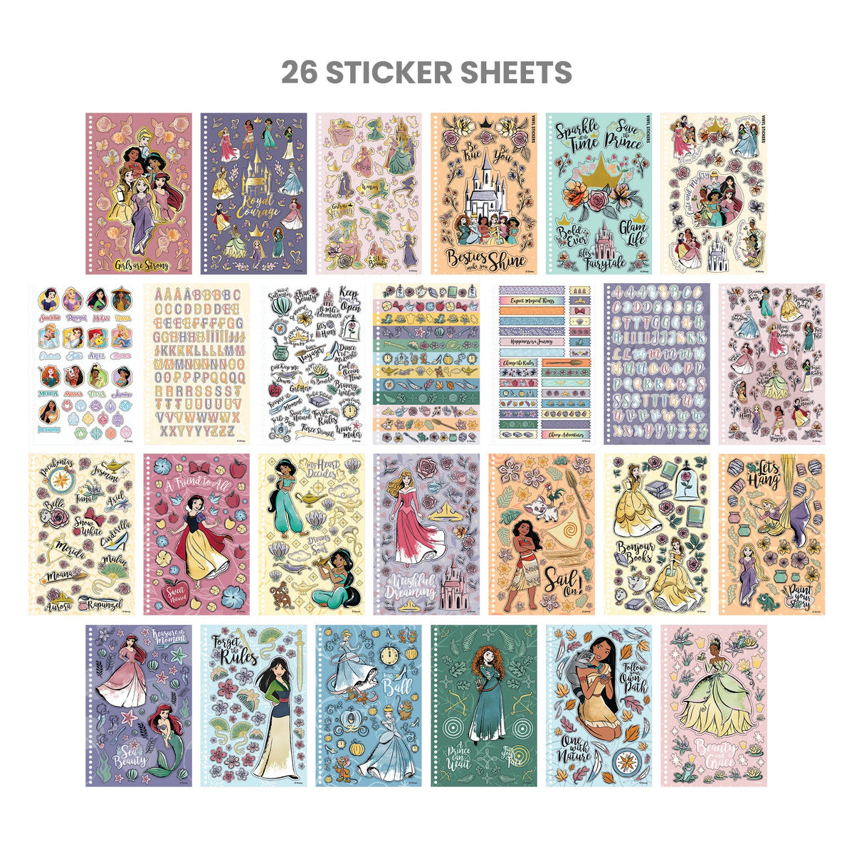 Disney Princess 1000+ Sticker Book | Fashion Angels