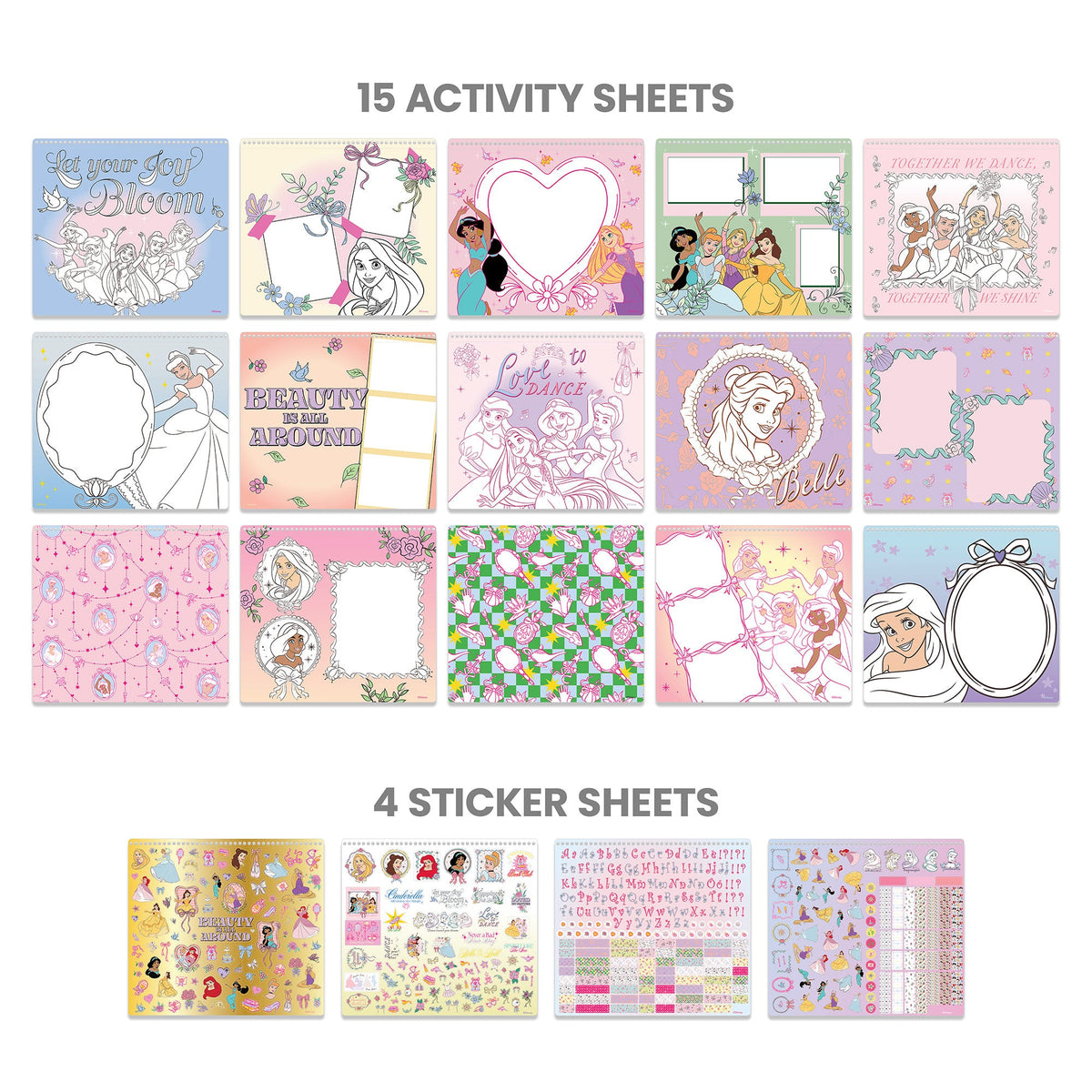 Disney Princess Color & Collage Portfolio | Fashion Angels