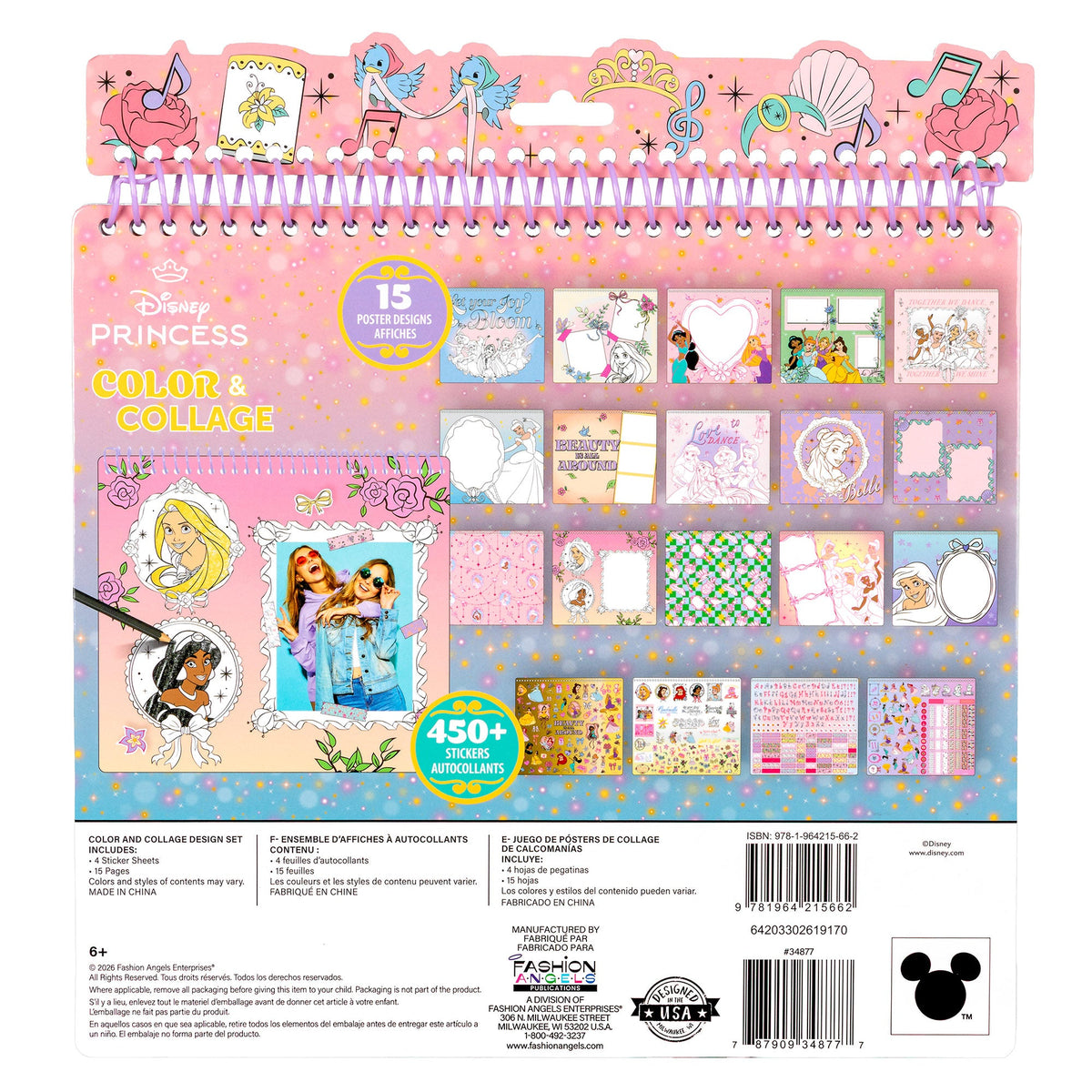 Disney Princess Color & Collage Portfolio | Fashion Angels