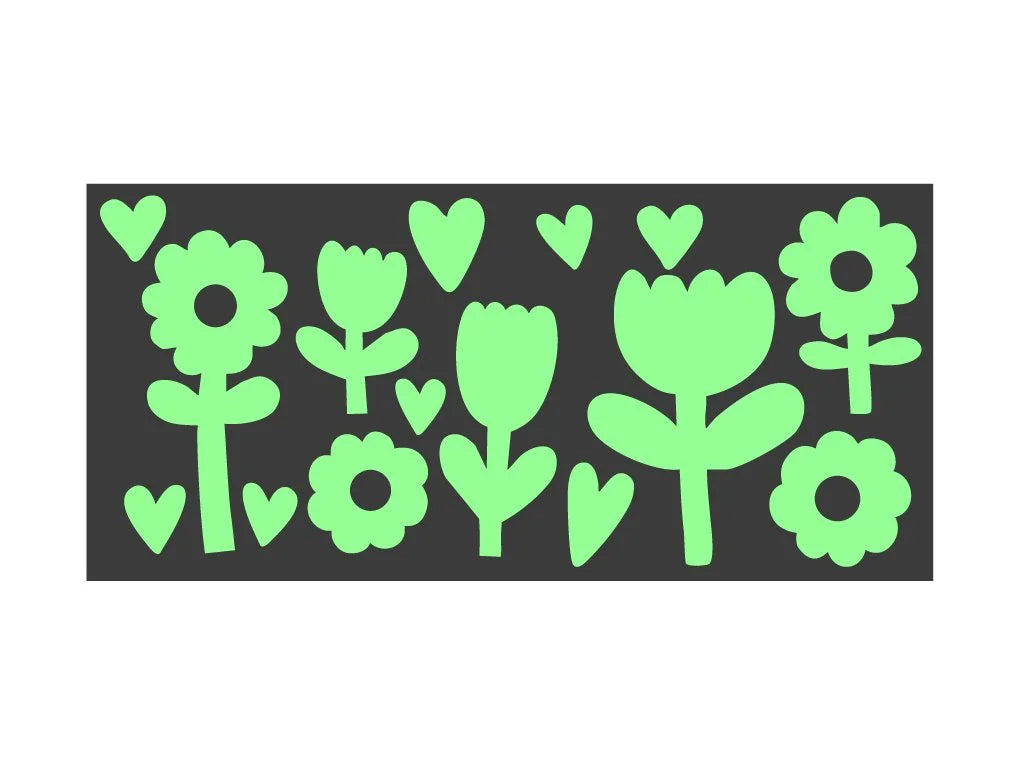 Floral Fun  - Glow in the Dark Wall Stickers | GloPlay x Steph Stilwell