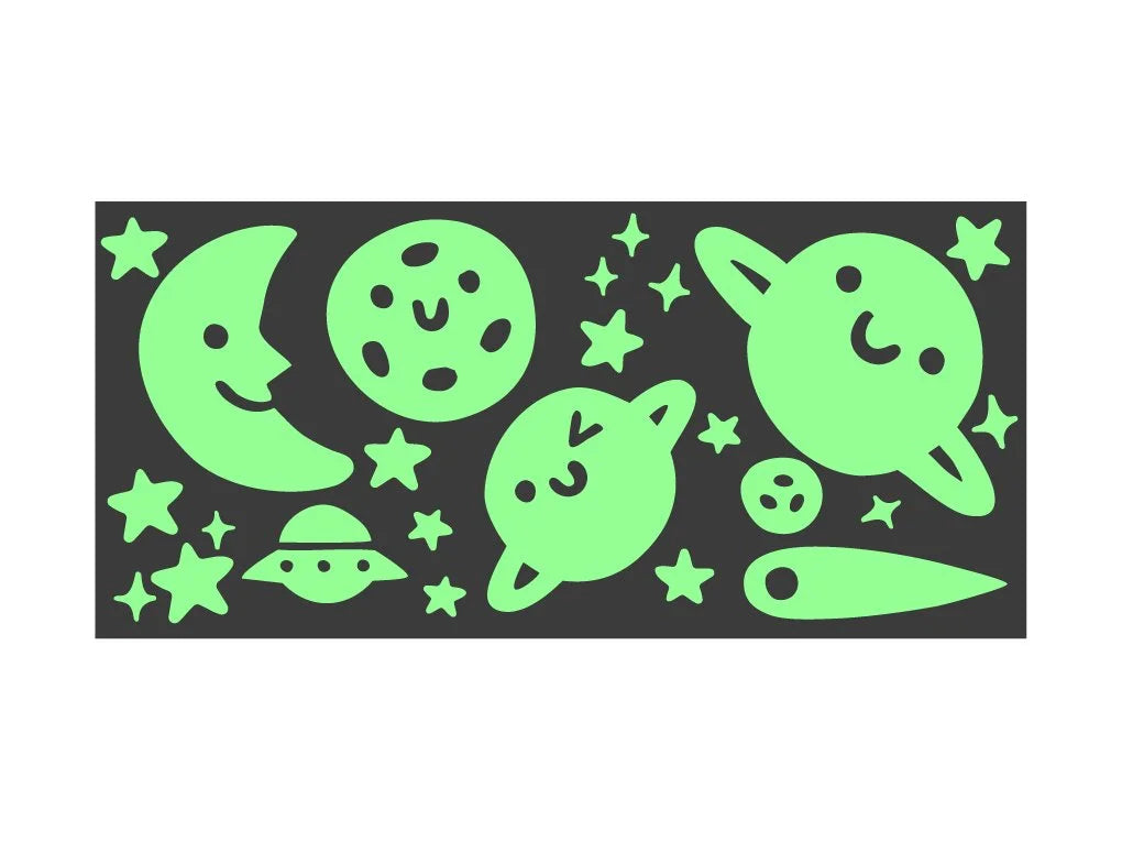 Out of this World  - Glow in the Dark Wall Stickers | GloPlay x Steph Stilwell
