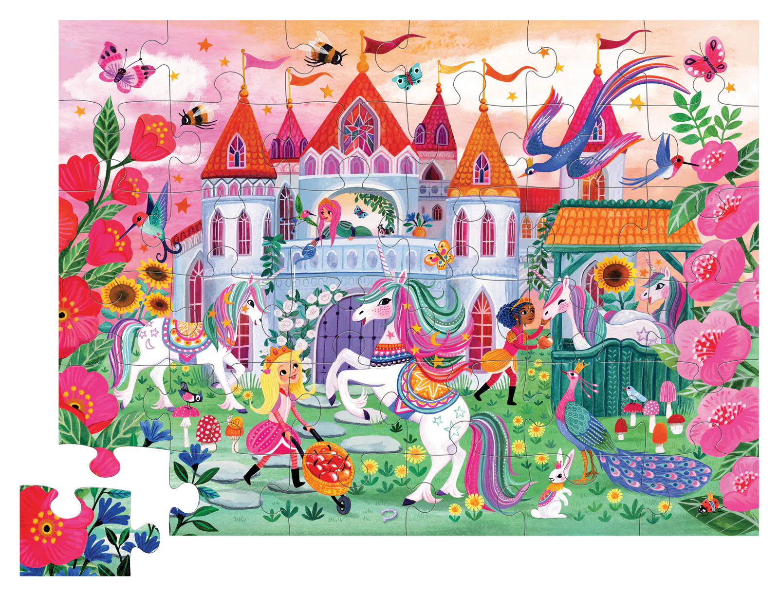 Unicorn Castle - 36-Pc Puzzle | Crocodile Creek