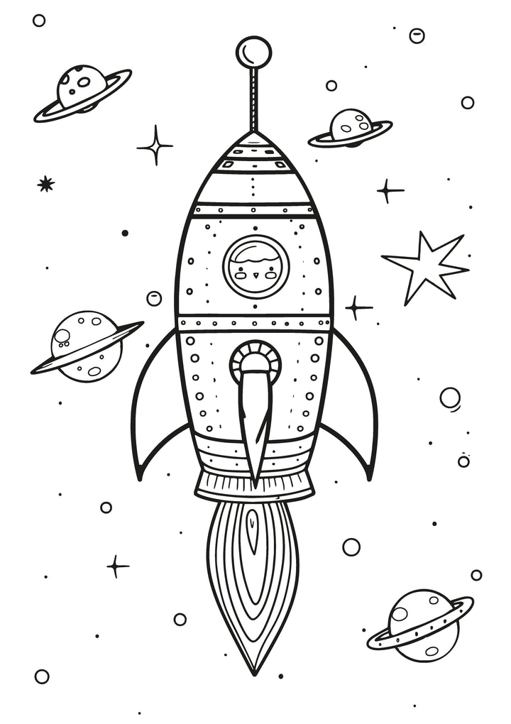 Space Race XXL Coloring Book | Nova Toys - LOCAL PICKUP ONLY