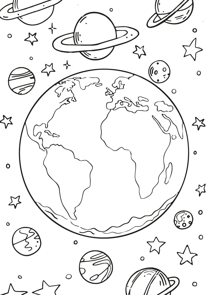 Space Race XXL Coloring Book | Nova Toys - LOCAL PICKUP ONLY