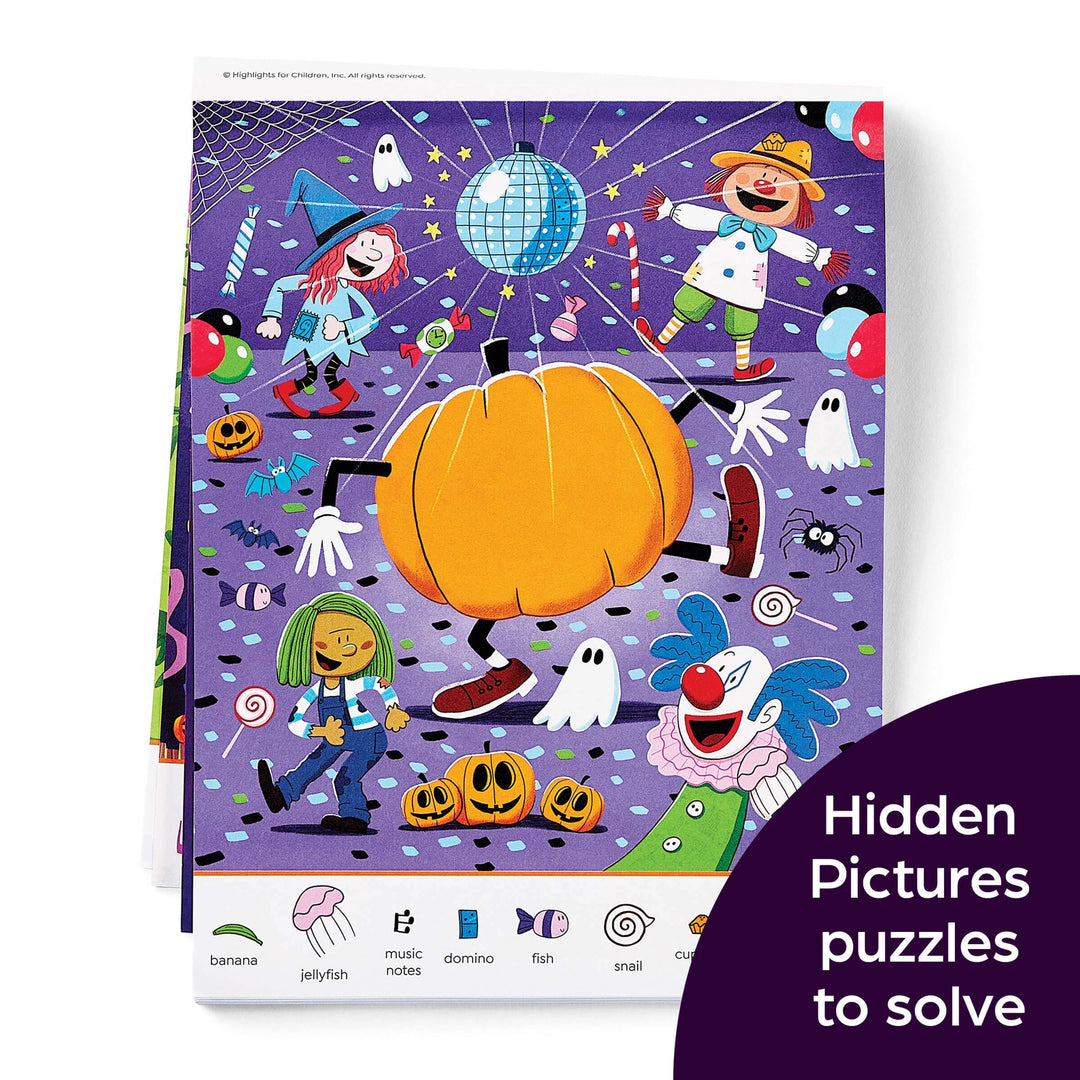 Hidden Pictures Sticker Faces: Halloween | Highlights