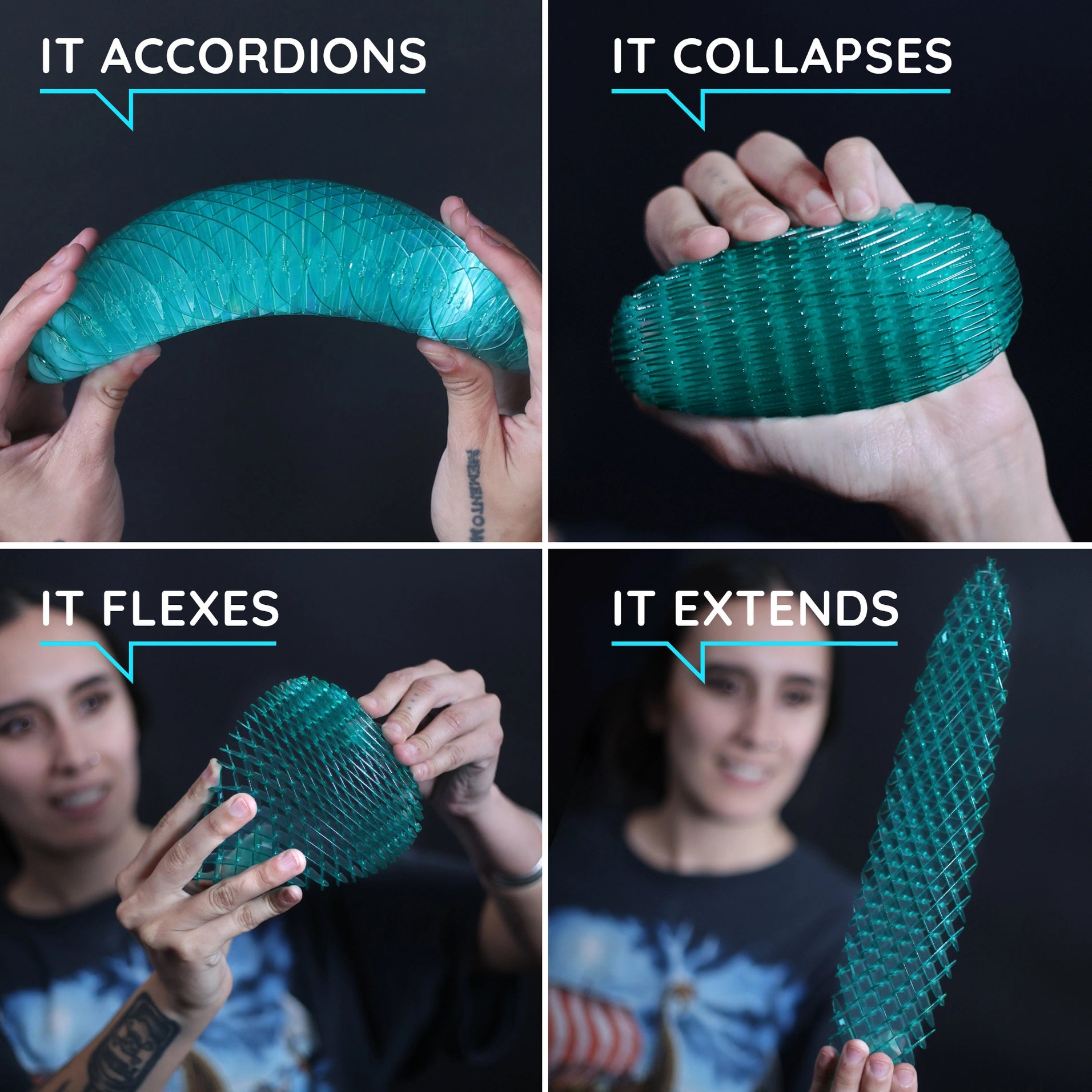 Morf Fidget Worm Blue Big | Humango