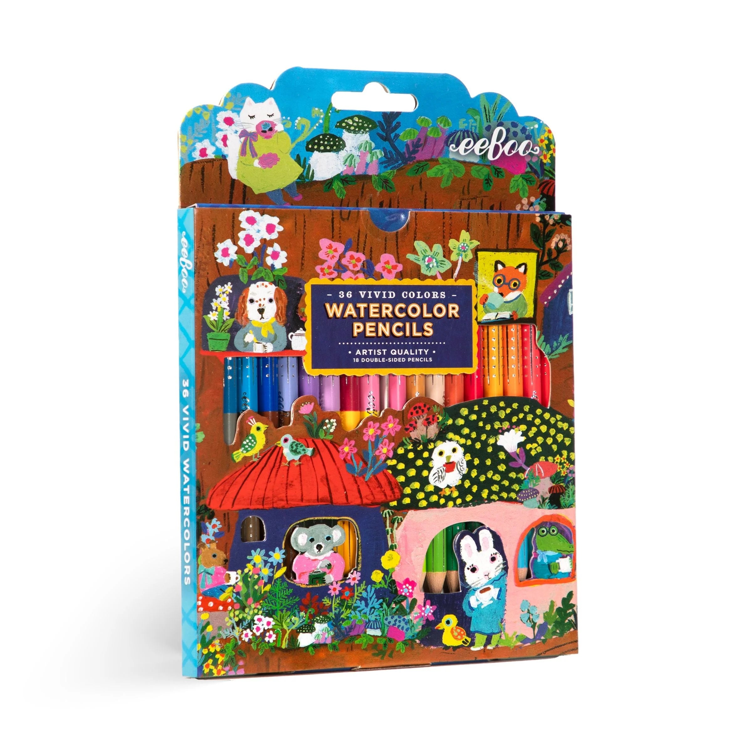 Yumi's Mushrooms Watercolor Pencils | eeboo